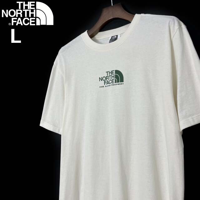 1円～!売切!【正規新品】THE NORTH FACE◆S/S FINE ALPINE TEE 半袖 Tシャツ US限定 ハーフドームロゴ コットン 男女兼用(L)白 180902-15_画像2