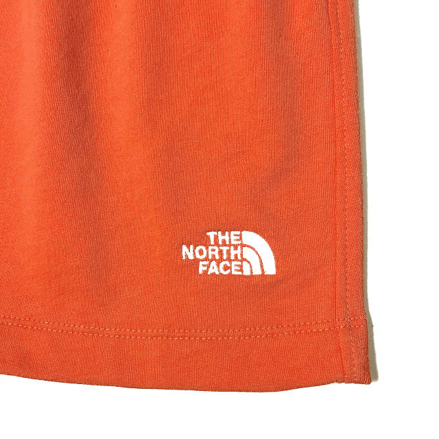 1円～!売切!【正規新品】THE NORTH FACE◆SIMPLE LOGO FLEECE SHORT ショートパンツ US限定 ロゴ刺繍 ランニング(L)オレンジ 190110-5_画像4