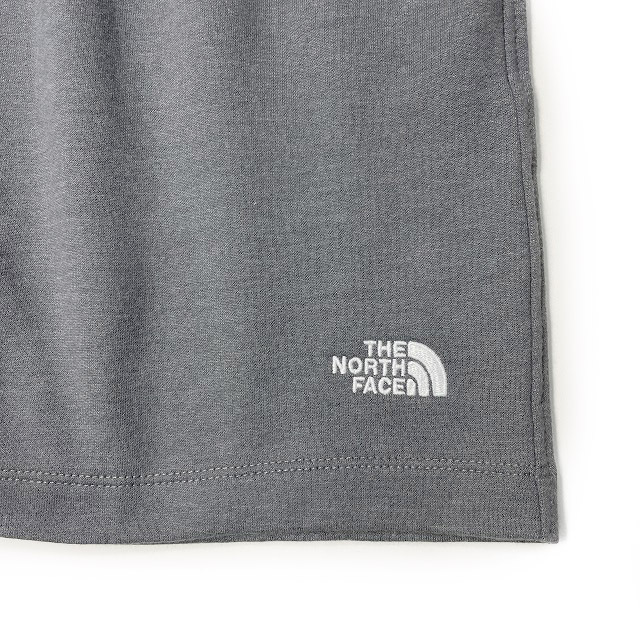 1円～!売切!【正規新品】THE NORTH FACE◆SIMPLE LOGO FLEECE SHORT ショートパンツ US限定 ロゴ刺繍 ランニング 登山(L)グレー 190110-5_画像4