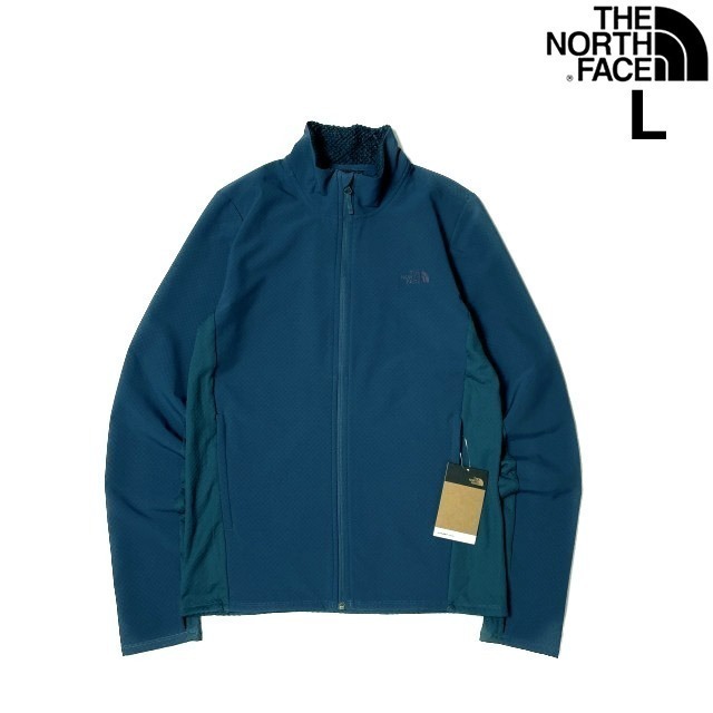 1円～!売切!【正規新品】THE NORTH FACE◆HYBRID WITH FUTUREFLEECE FULL ZIP フルジップ ジャケット US限定 軽量 スポーツ(L)青 180915-5_画像1