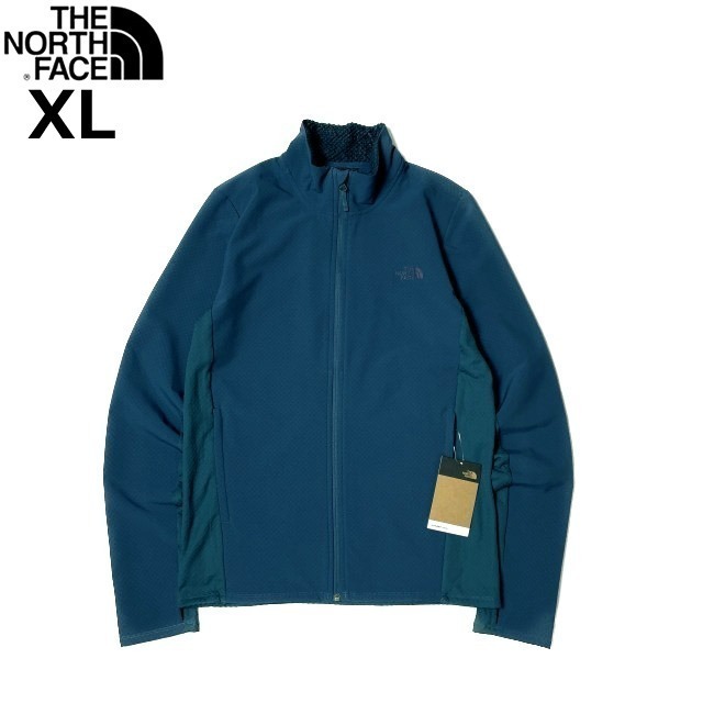 1円～!売切!【正規新品】THE NORTH FACE◆HYBRID WITH FUTUREFLEECE FULL ZIP フルジップ ジャケット US限定 軽量 スポーツ(XL)青 180915-5_画像3