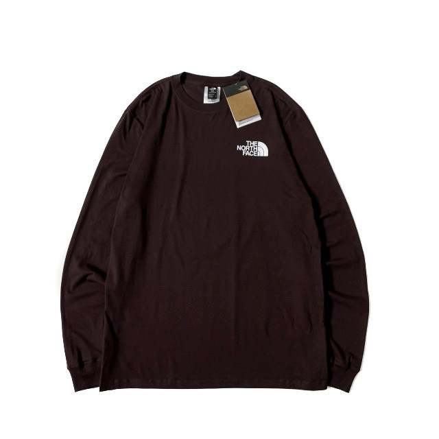 1円～!売切!【正規新品】THE NORTH FACE◆L/S BOX NSE TEE 長袖 Tシャツ ロンT US限定 ボックスロゴ 男女兼用 キャンプ(XL)茶 総柄180902-5_画像6