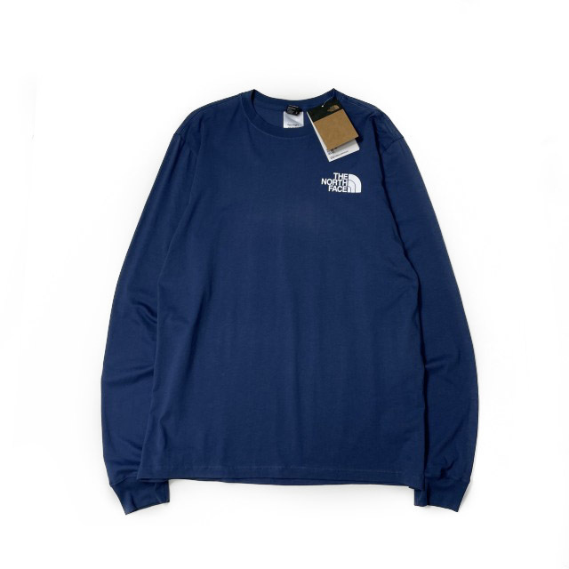 1円～!売切!【正規新品】THE NORTH FACE◆L/S BOX NSE TEE 長袖 Tシャツ ロンT US限定 ボックスロゴ 男女兼用 キャンプ(3XL)青 180902-5_画像5