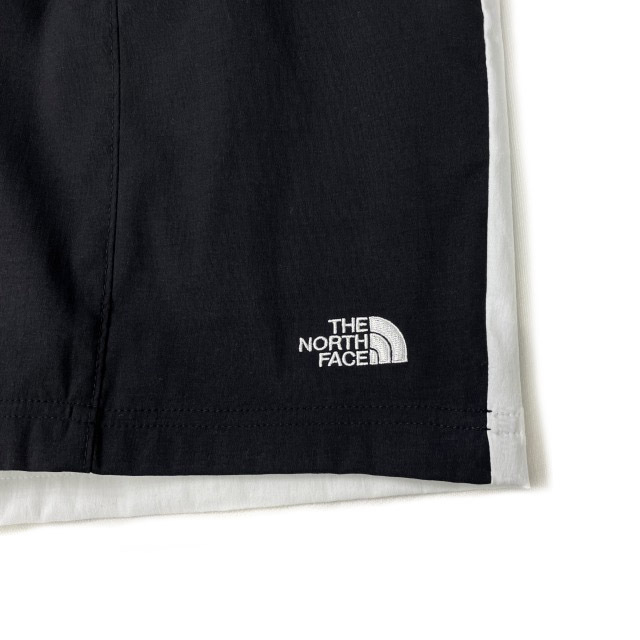 1円～!売切!【正規新品】THE NORTH FACE◆CLASS V PULL ON ショートパンツ US限定 ストレッチ ロゴ刺繍 速乾 水陸両用(M/R)白 黒 190110-23_画像4