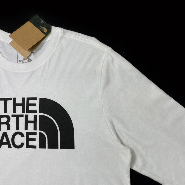 1円～!売切!【正規新品】THE NORTH FACE◆L/S HALF DOME TEE 長袖 Tシャツ ロンT US限定 ハーフドームロゴ 男女兼用(XXL)白 180902-5_画像5