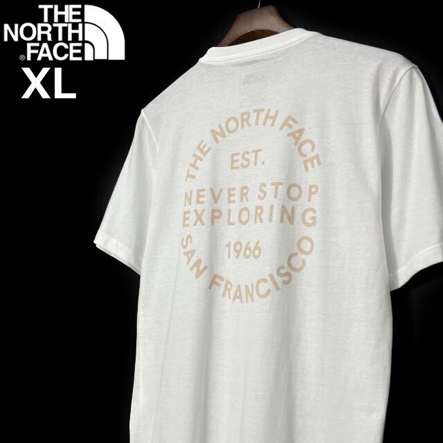 1円～!売切!【正規新品】THE NORTH FACE◆S/S STONE 66 TEE 半袖 Tシャツ US限定 1966 サンフランシスコ 男女兼用 登山(XL)白 180902-15_画像2