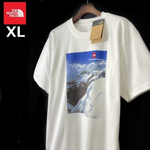 1円～!売切!【正規新品】THE NORTH FACE◆HEAVYWEIGHT RELAXED TEE 半袖 Tシャツ US限定 上質 ボックスロゴ 厚手 キャンプ(XL)白 180902-23_画像2