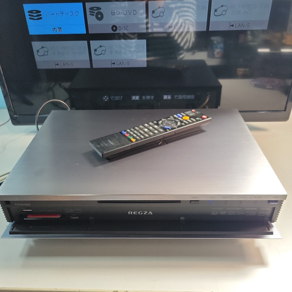 東芝 TOSHIBA REGZA ぶるーっり ブルーレイディスクレコーダー DBR-M190 タイムシフトマシン 5TB 2番組同時録画 現状品 管理番号 2405145_画像8