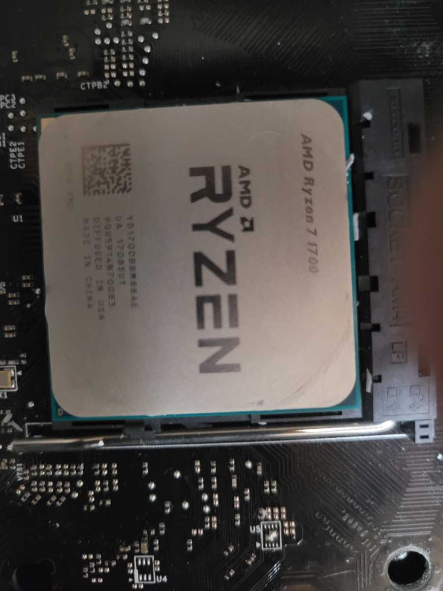 ゲーミングPC ジャンク品 Cpu AMD RYZEN 7 /マザーボードAB350-PRO4 /SSDなし/メモリなし/グラボなし/通電しない 管理番号2405061の画像7