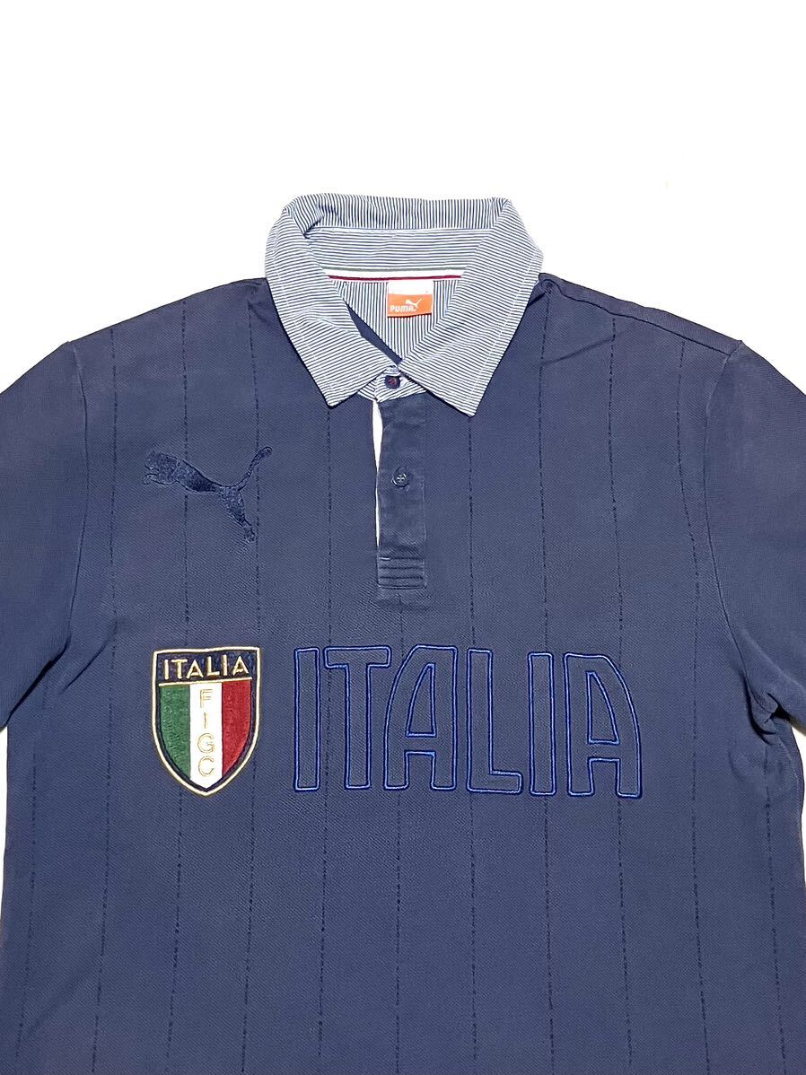 送料無料 PUMA ITALIA FIGO AZZURRI ポロシャツ イタリア サッカー
