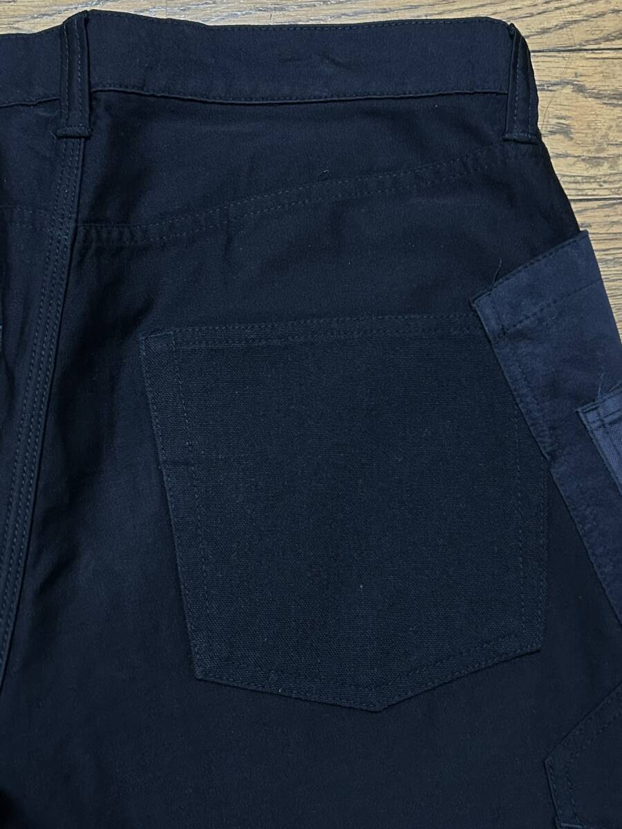 ※JUNYA WATANABE MAN COMME des GARCONS Levi's ジュンヤワタナベコムデギャルソン WB-P008 切替ウール混パンツブラックネイビーXS BJBD.E_画像5