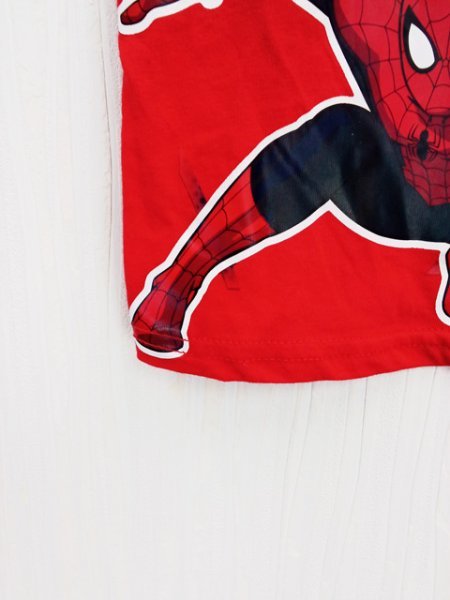 ap7837 ○送料無料 新品 MARVEL マーベル SPIDER-MAN スパイダーマン ベビー Tシャツ サイズ2T 84~89cm相当 レッド Tシャツ 綿100%_画像6