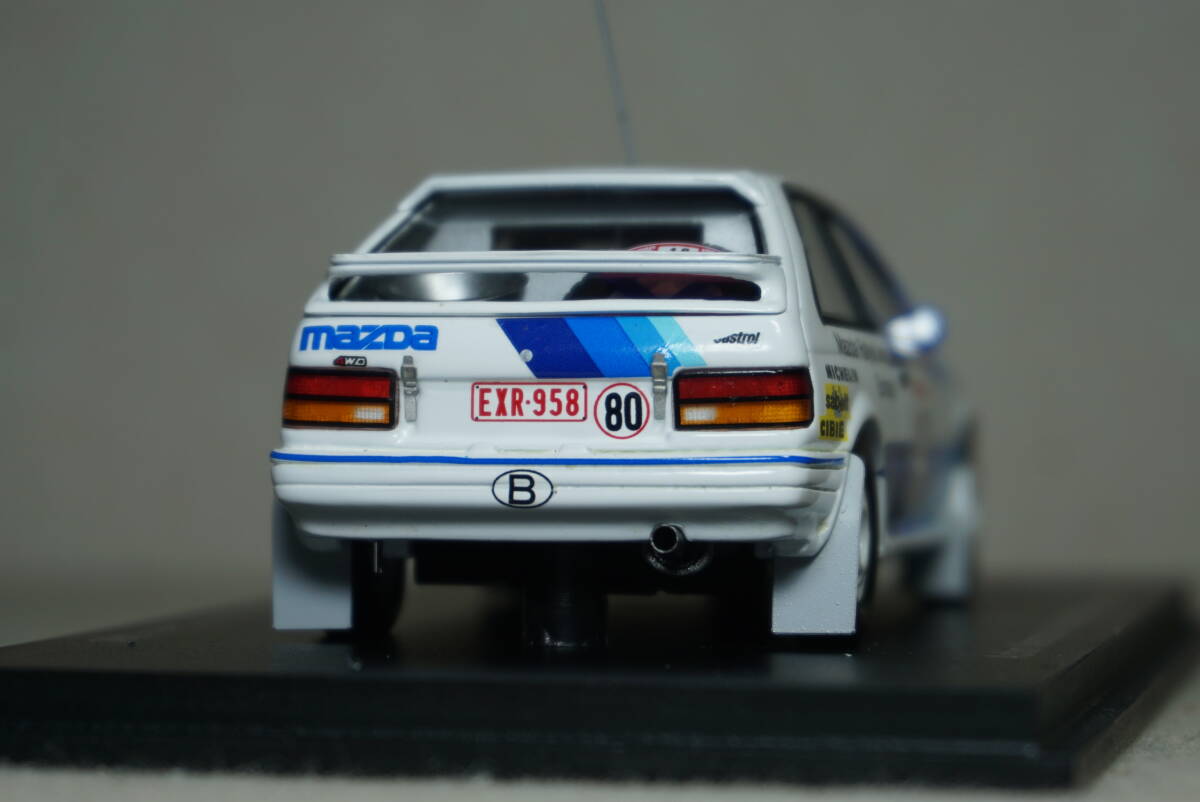 1/43 ライトポッド バルンボルト モンテ MAZDA 323 4WD #16 Warmbold 1986 WRC Rally Monte マツダ ファミリア Familia group A グループ_画像6