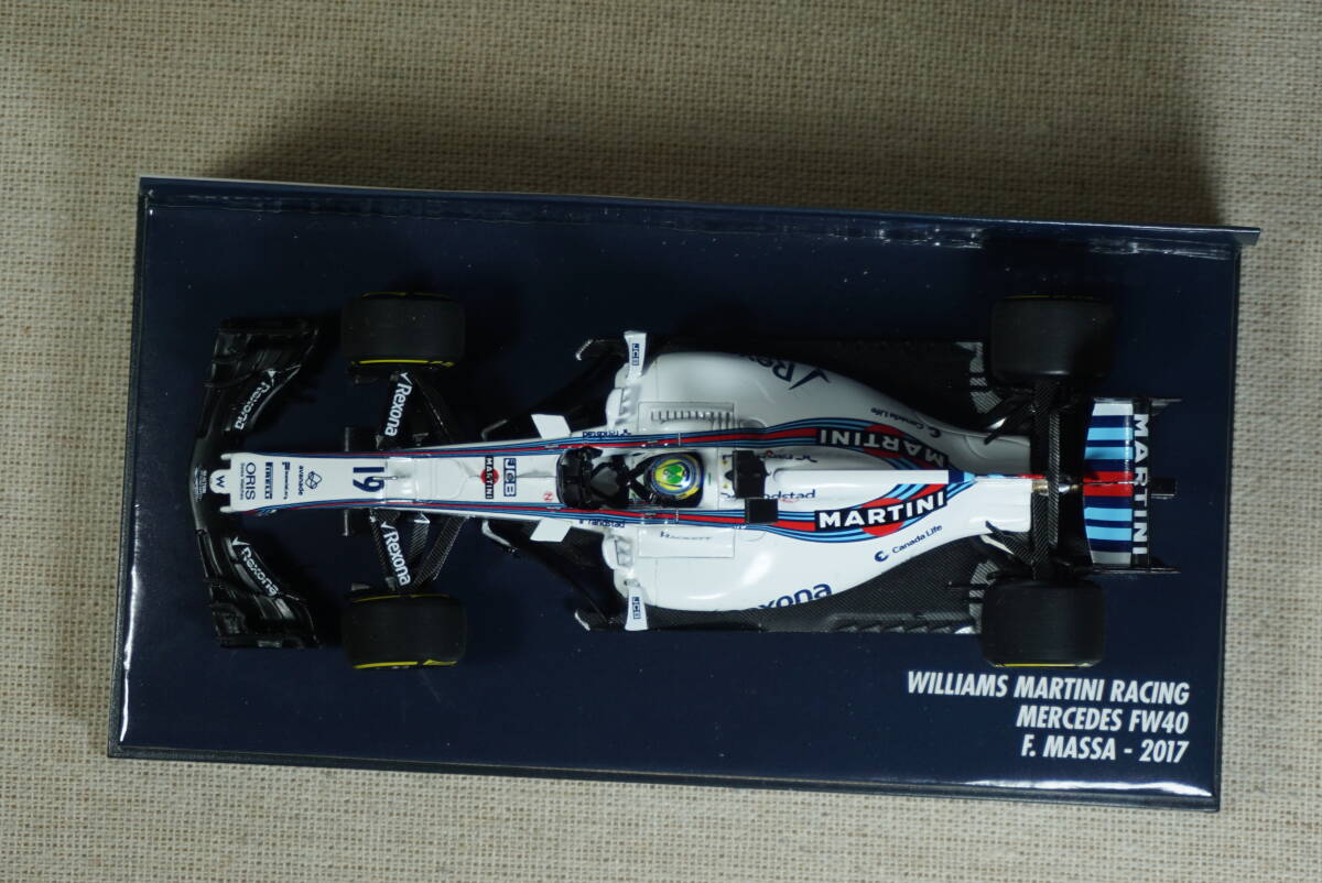 1/43 マッサ MINICHAMPS Williams FW40 Mercedes #19 Massa 2017 F1 ウィリアムズ メルセデス MARTINI Racing マルティニ レーシング_画像4