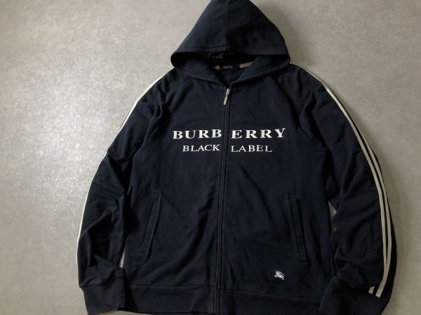 BURBERRY BLACK LABEL* Logo принт mochimochi тренировочный Parker * Burberry Black Label 