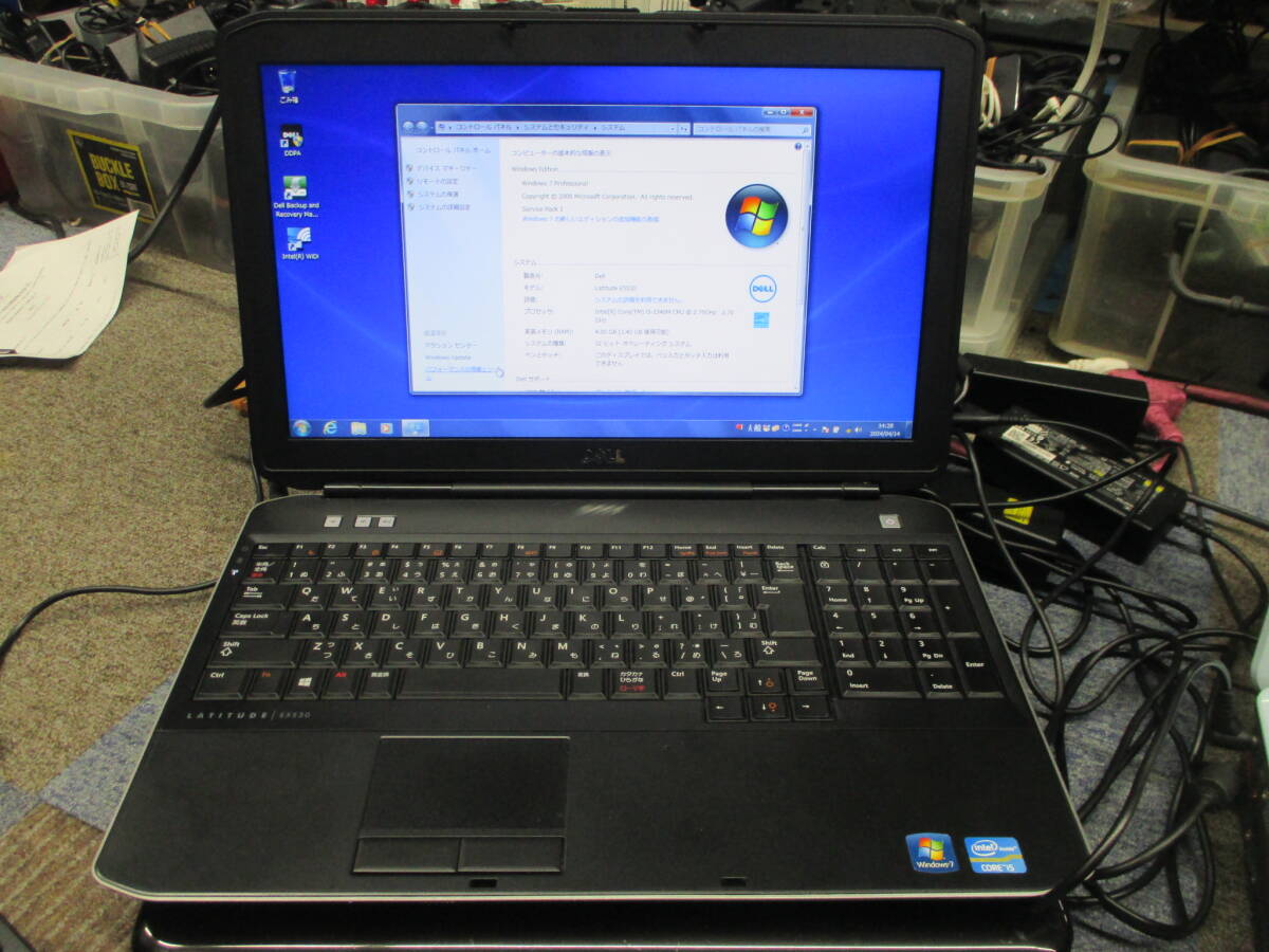 796　　　　　　　DELL　 LATITUDE/E5530 ＨＤＤレス　　ノートPC　_画像2