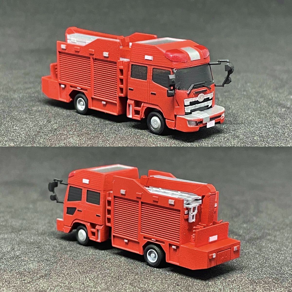 完成品 1/150 救助工作車 ぴよファクトリー レスキュー車 消防車 (検索用 Nゲージ トラックコレクション トラコレ 匿名配送 送料無料_画像4