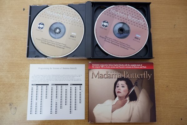 み7-072＜CD/4枚組＞Puccini: Madama Butterfly - Charles Rosekranz/ マリア・スパカーニャ/ハンガリー国立歌劇場管弦楽団_画像5