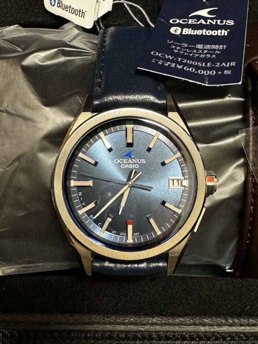 箱保付！超美品！替えベルト未使用 CASIO カシオ OCEANUS オシアナス OCW-T200SLE-2AJR _画像1