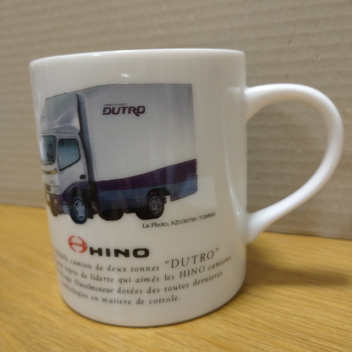 HINO DUTRO dakar rally 日野 自動車 ダカールラリー マグカップ コップ トラック コレクション ロゴ 非売品 限定 japan limited car truck_画像2