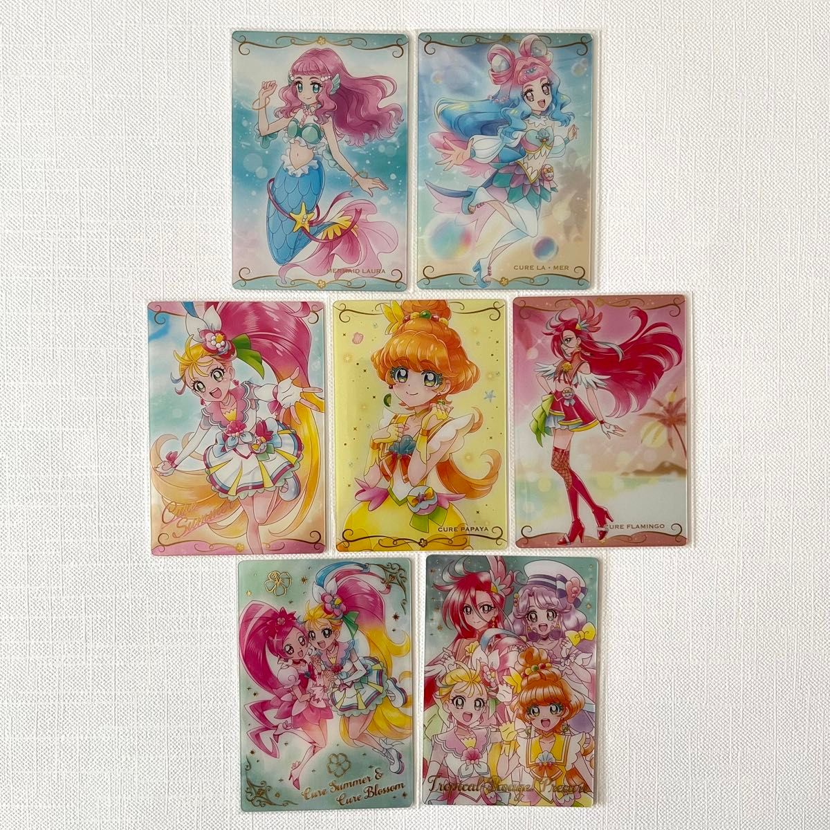 トロピカルージュプリキュア 7枚 マーメイドローラ キュアラ トロピカルージュプリキュア 7枚 マーメイドローラ キュアラ