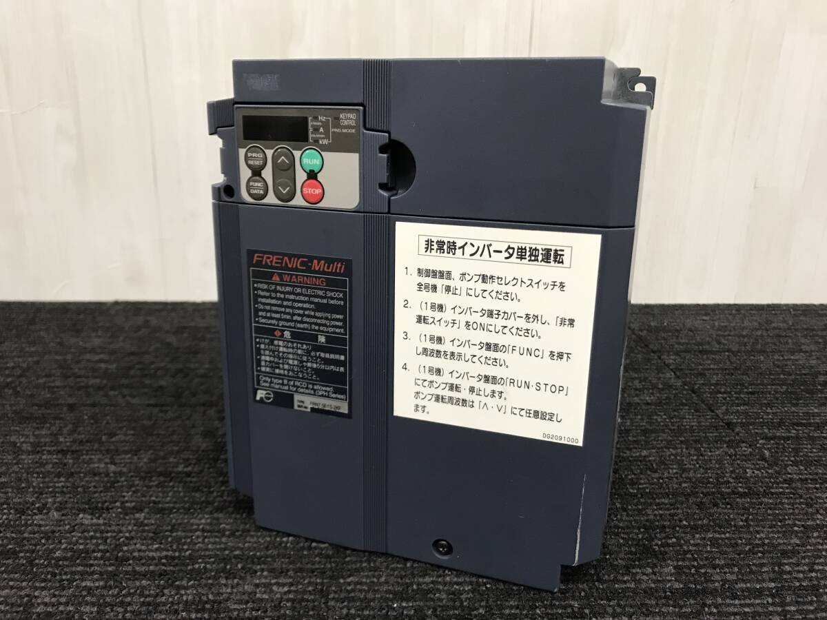 80☆Fuji Electric　FRENIC-Multi　FRN7.5E1S-2KF　富士電機　インバーター　現状品_画像1