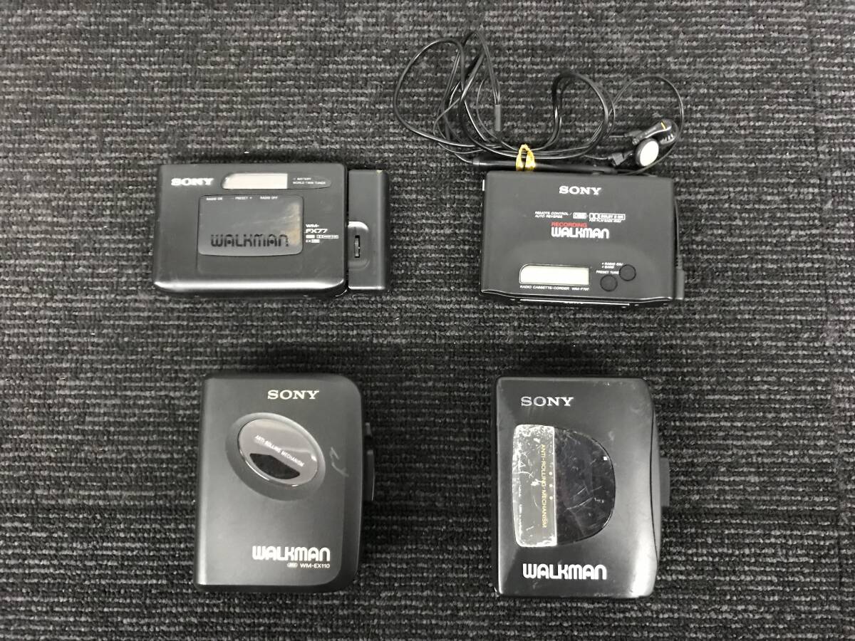 82☆SONY　WALKMAN　WM-F707/WM-F77/WM-EX10/WM-EX110　ソニー　ウォークマン　カセットプレーヤー　4台まとめ　写真追加有り_画像1