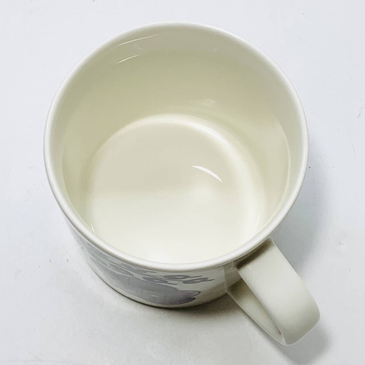ARABIA アラビア パラティッシ マグカップ /ホワイト パープル カップ　陶器 洋食器 食器_画像3