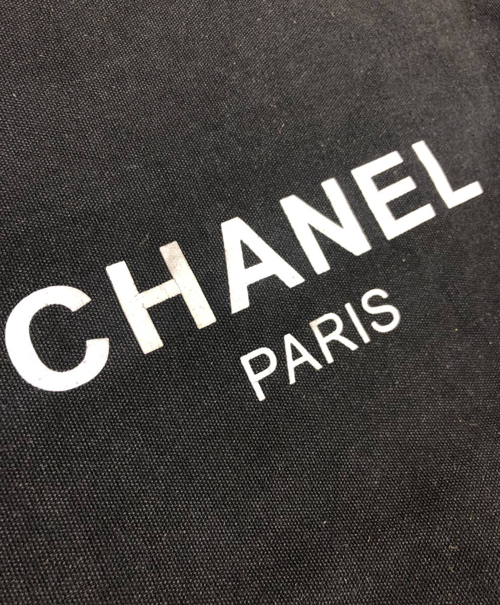 CHANEL シャネル ノベルティ キャンバストートバッグ エコバッグ ブラック_画像6