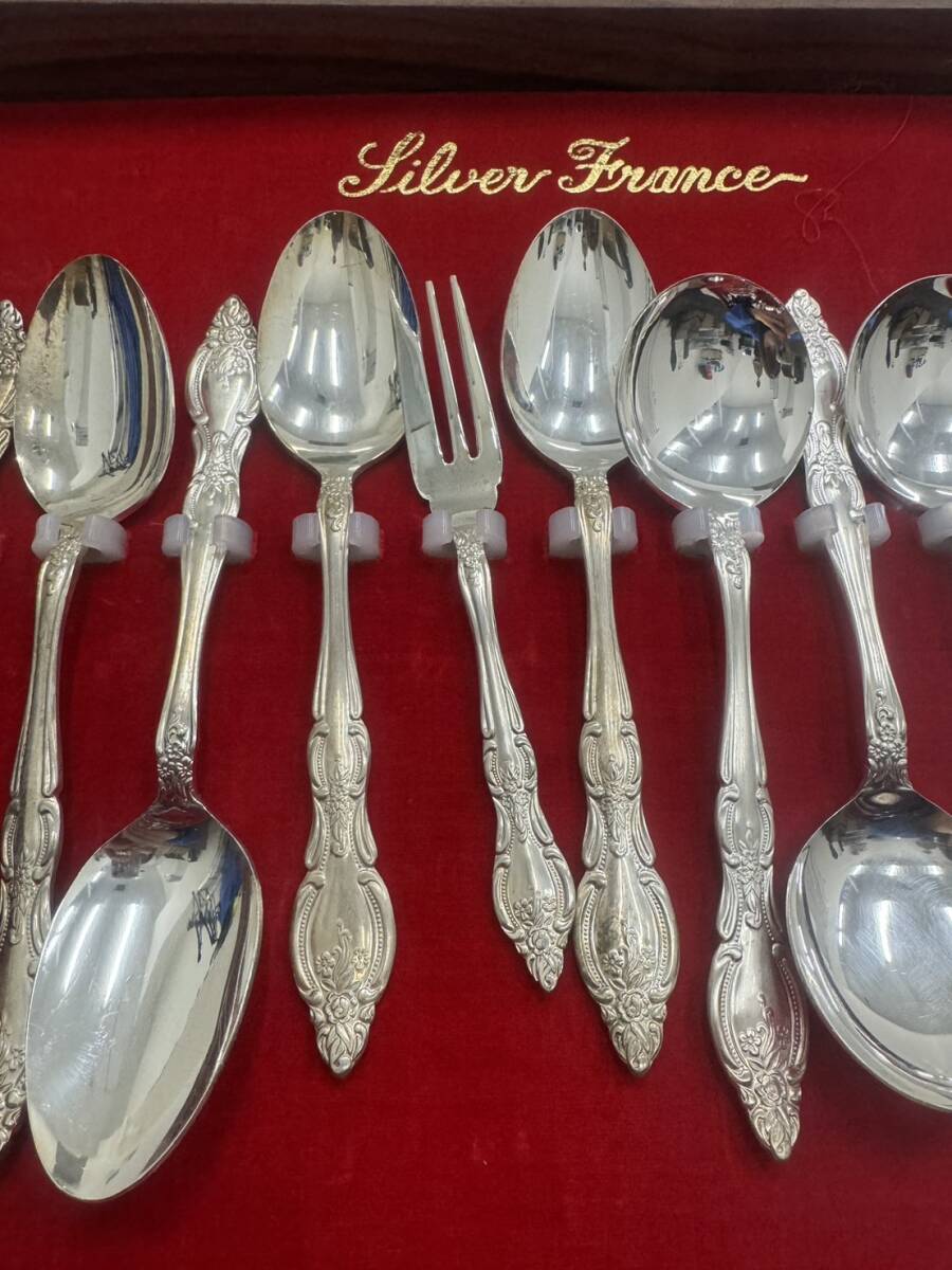 3946■Charmant　Dinner　シャルマンダイナー　カトラリーセット　SILVER　刻印　銀製品　40点以上_画像4