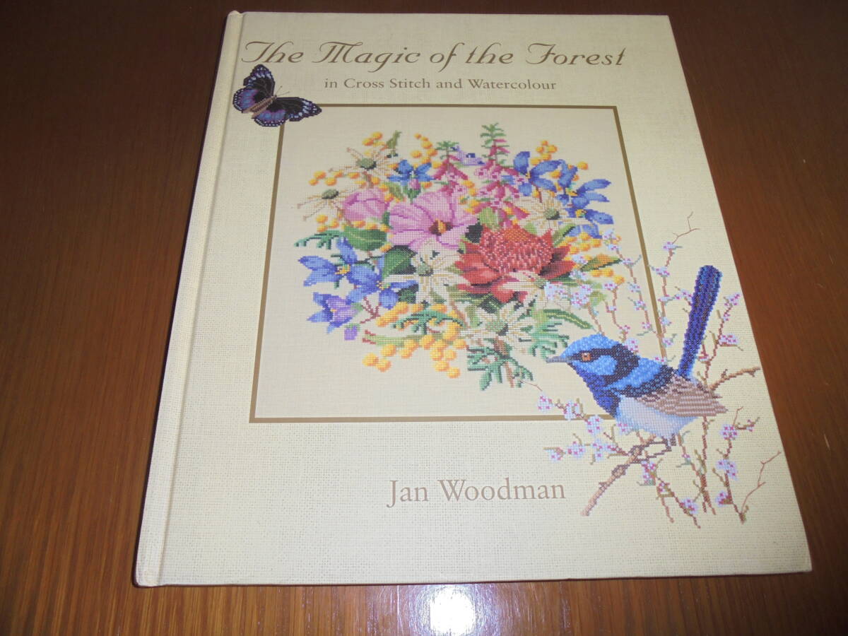 洋書 オーストラリアの花のクロスステッチ 水彩画 難あり Jan woodman 美しい水彩画をクロスステッチの図案化に の画像1