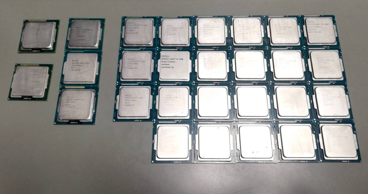 INTEL CPU CORE i5-4590　i5-4570　i5-2400　i3-2100　計29枚_画像1