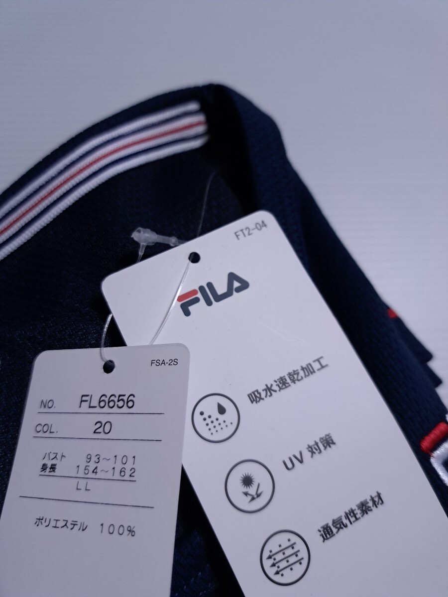 新品 未使用 FILA　LL　 長袖 メッシュ　Tシャツ レディーススポーツウェア 送料無料 即決 限定　ドライ　ゴルフ　吸水速乾　スポーツ　Aら_画像7