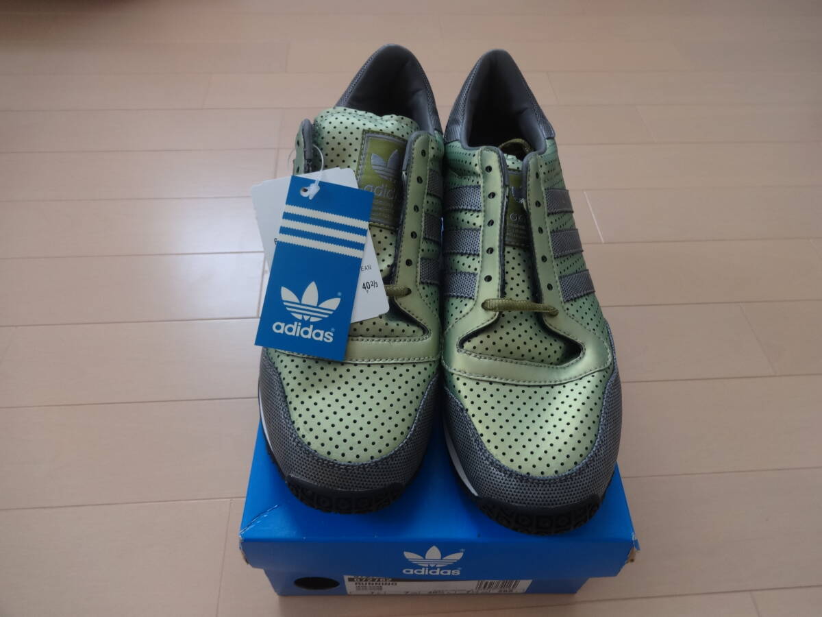 ★新品未使用品　アディダス　ギャラクシー　adidas GALAXY メタリックグリーン/シルバー 25.5㎝　デッドストック★_画像2