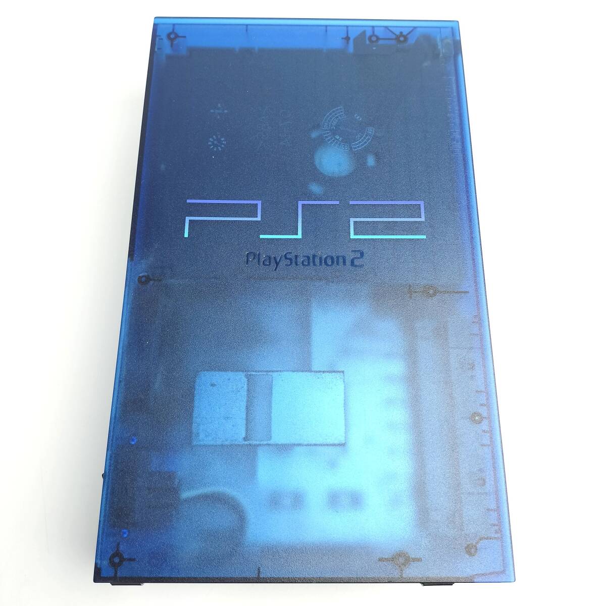 ★動作確認済み★ 希少カラー 箱つき オーシャンブルー PS2 本体 プレステ2 PlayStation2 SCPH 37000 SCPH-37000 クリアブルー_画像6