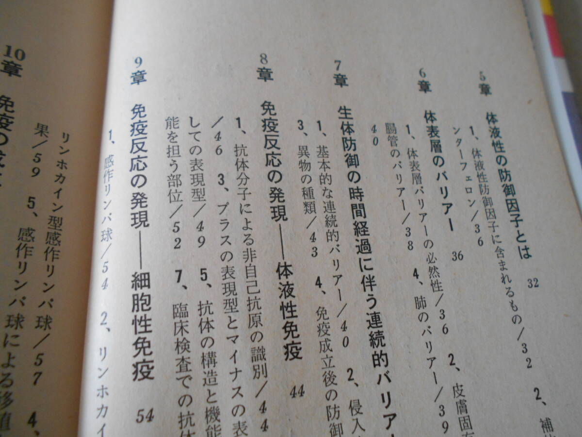 ◎免疫とはなにか　からだのしくみ　野本亀久雄著　ブルーバックス　講談社　1988年発行　第1刷　中古　同梱歓迎　送料185円　_画像7