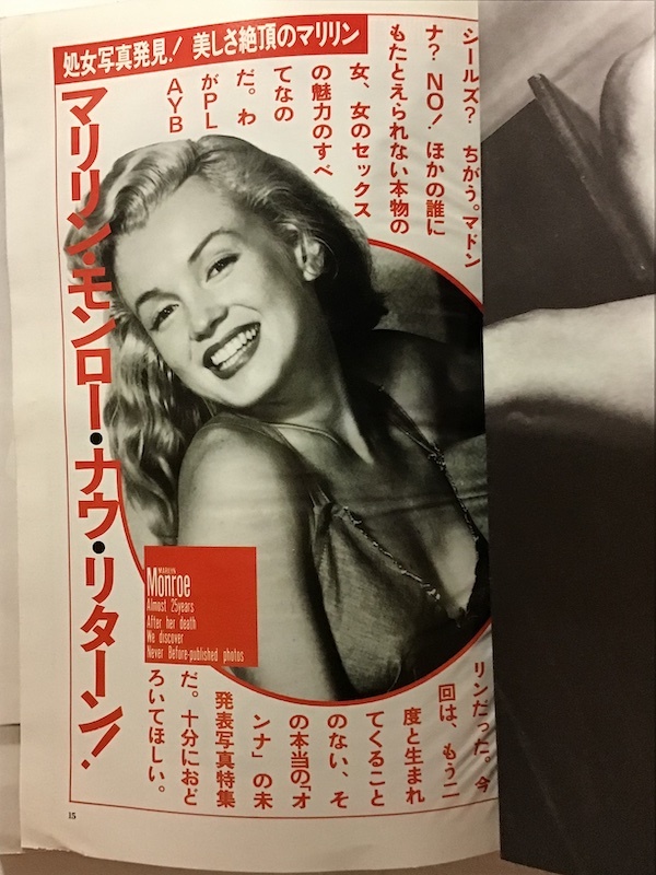 月刊プレイボーイ　PLAYBOY　日本版　1987年1月　マリリンモンロー最後のヌード！　本田美奈子　原真祐美　富田靖子　椎名誠　Laurie Carr_画像5