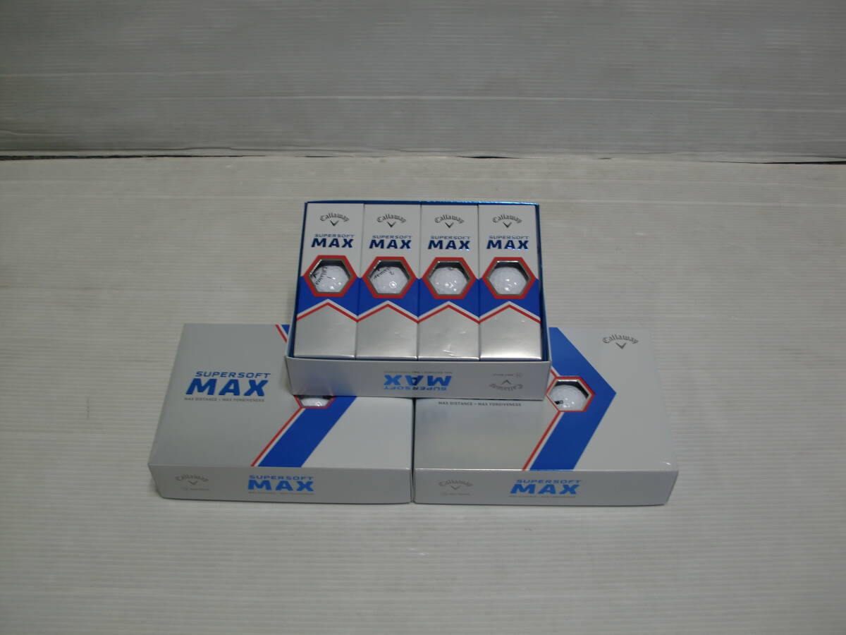 キャロウェイ ゴルフボール スーパーソフト MAX ホワイト 3ダースセット 日本仕様 新品の画像2