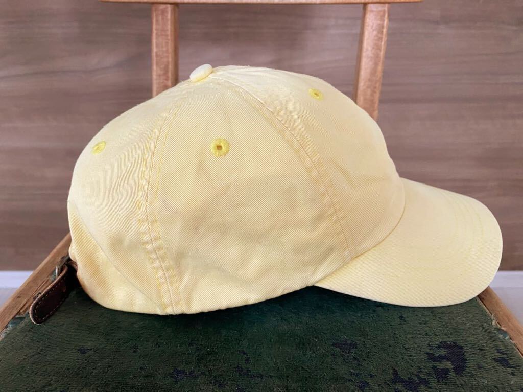 ポロ ラルフローレン 黄 イエロー POLO RALPH LAUREN ポニー ワンポイント キャップ CAP 帽子 ヴィンテージ_画像4