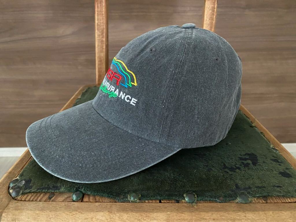 ヴィンテージ加工 キャップ グレー HSR 帽子　90s y2k CAP _画像2