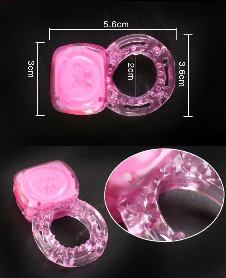 電動コックリング 仮性包茎矯正 勃起不全 早漏改善 防止 ペニス 亀頭露出 電動リングマッサージャー シリコン製 4個セットの画像2