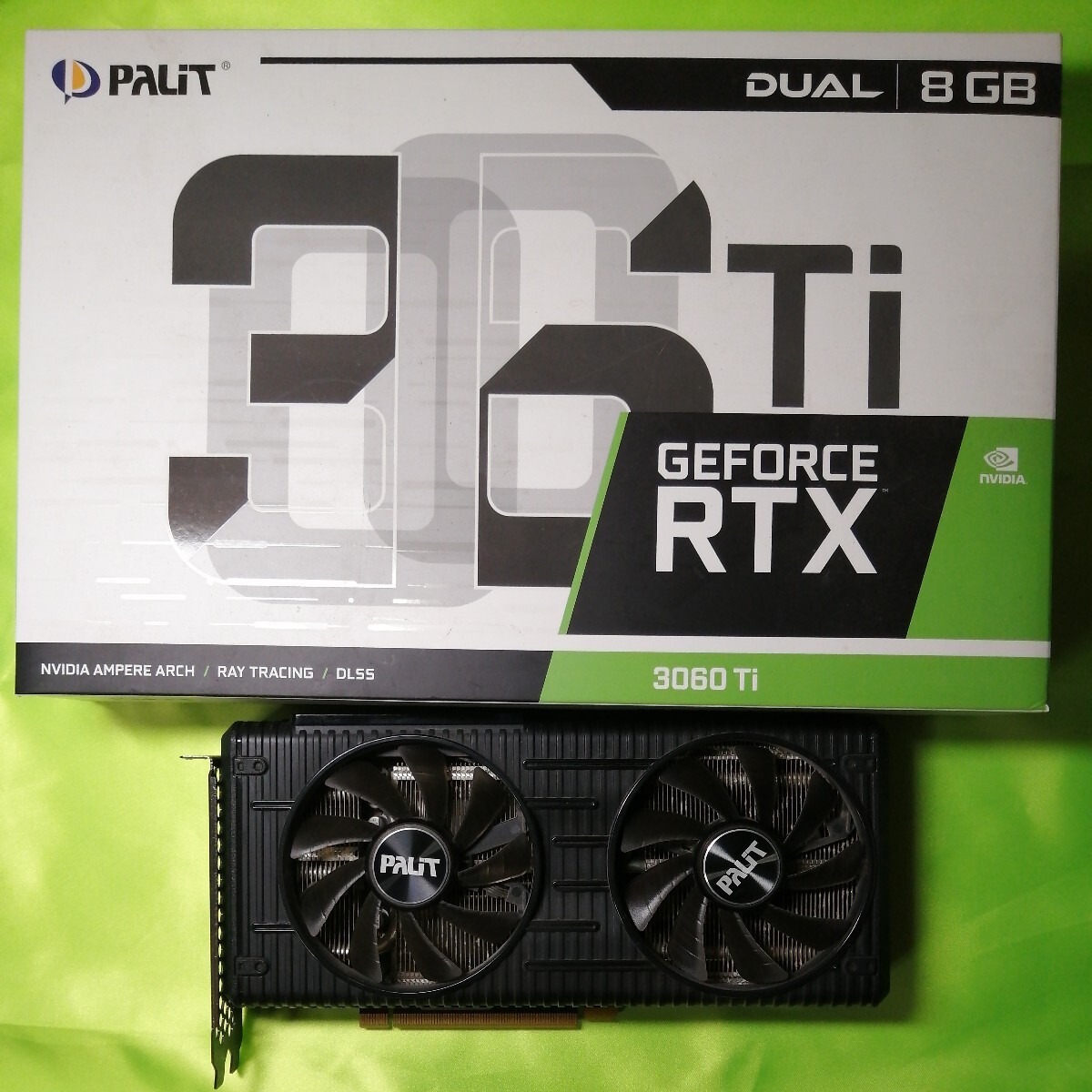 PALIT GeForce RTX3060ti グラフィックボード DUAL8GB 　中古_画像1