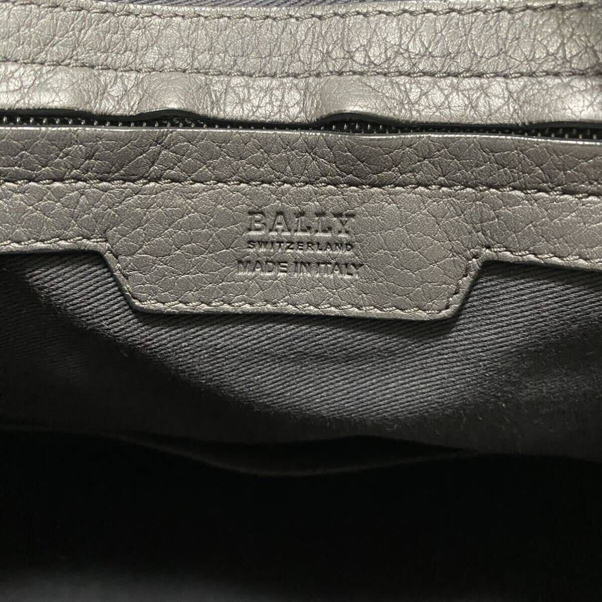 [ новое время модель ]A4 место хранения /BALLY Bally мужской 2way большая сумка портфель портфель сумка на плечо кожа морщина кожа серый 1 иен 