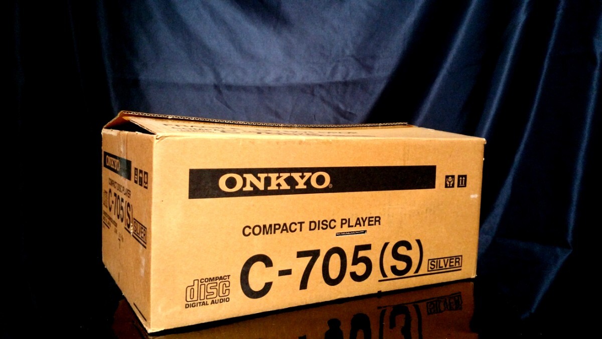 ONKYO C-705 オンキヨー 高音質CDプレーヤー♪除菌クリーニング品♪ピックアップレンズ交換整備★元箱_画像1