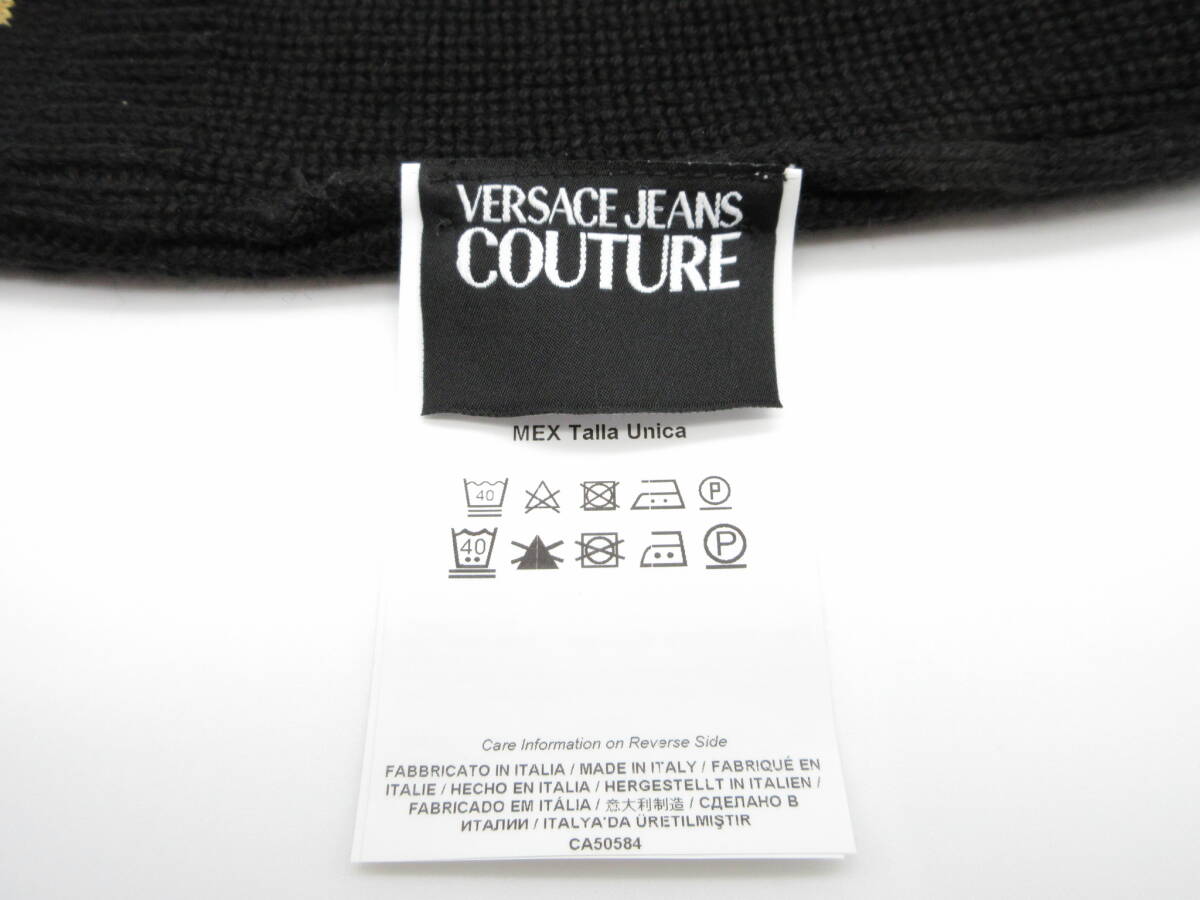 240 ブランド祭 ヴェルサーチェ ジーンズ クチュール ニット帽 73GAZK40 保管品 タバコ臭あり VERSACE JEANS COUTURE ヴェルサーチの画像7