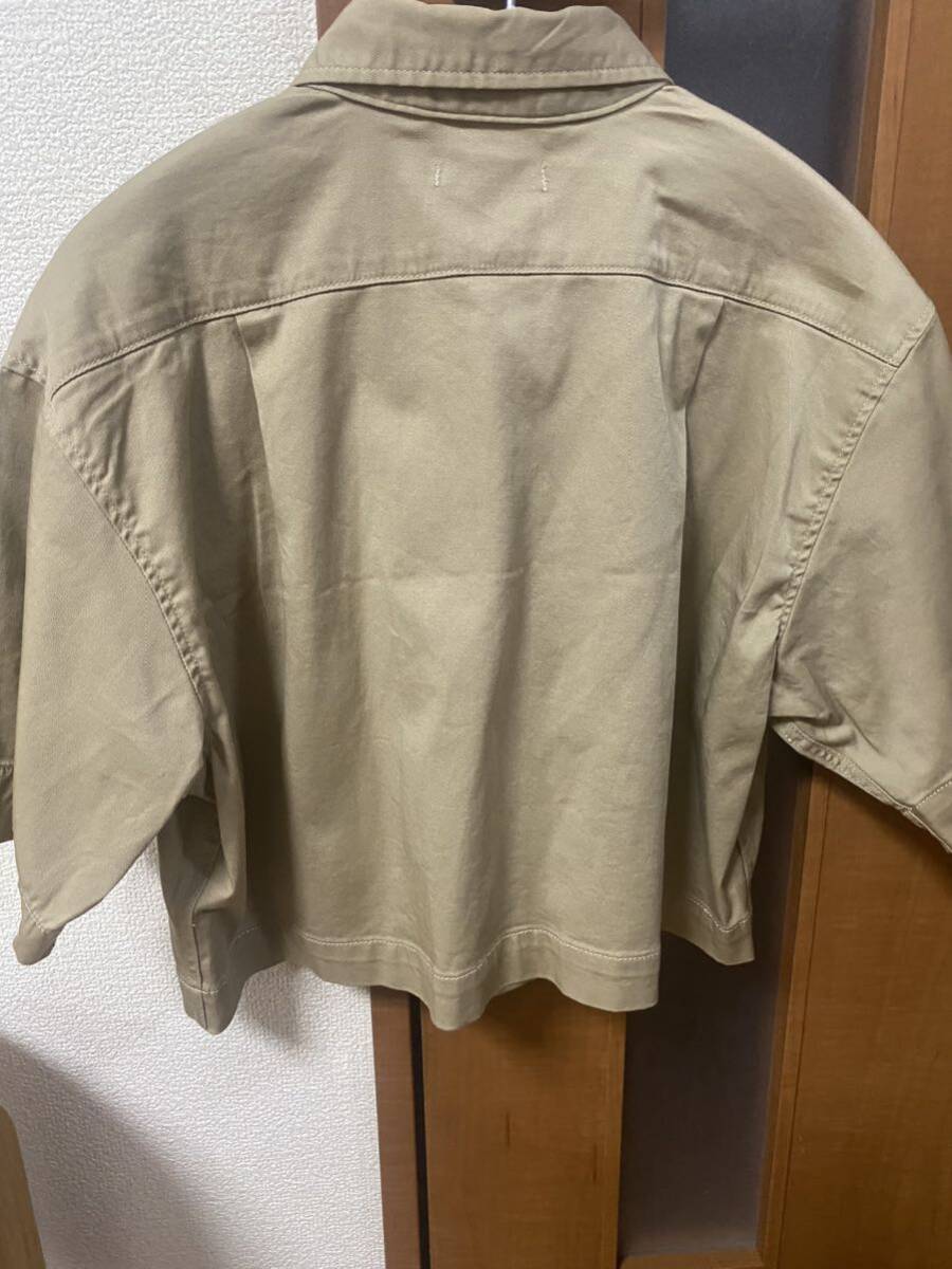 アトモス　シャツ ジャケット 半袖　クロップド丈　S_画像5