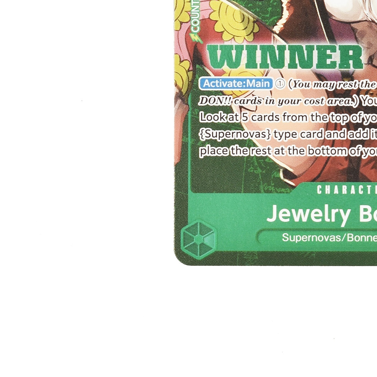 ジュエリー・ボニー ウィナー Jewelry Bonney ST02-007 C WINNER 英語版 ワンピースカードゲーム ONE PIECE 美品