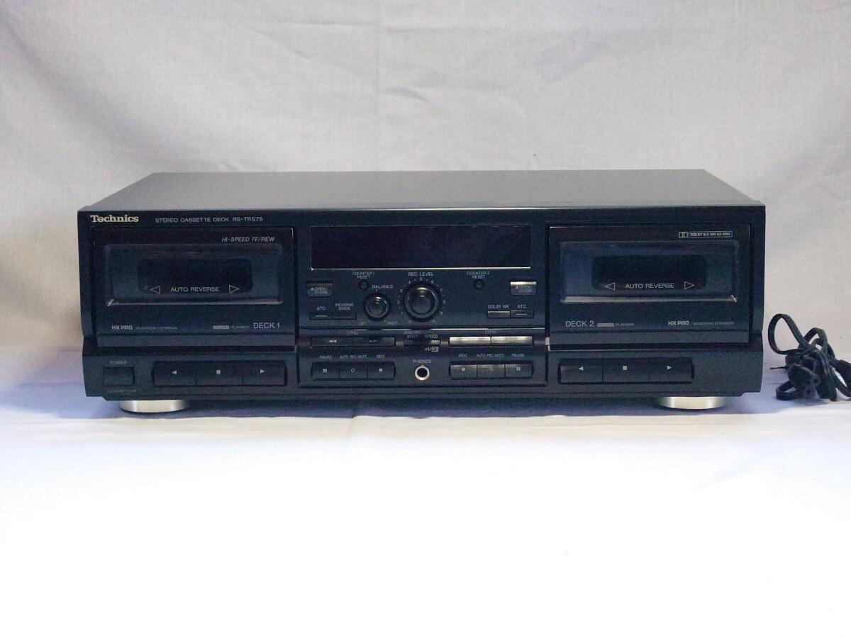 Technics RS-TR575 ダブルカセットデッキ CASSETTE DECK Panasonic パナソニック 現状品_画像1