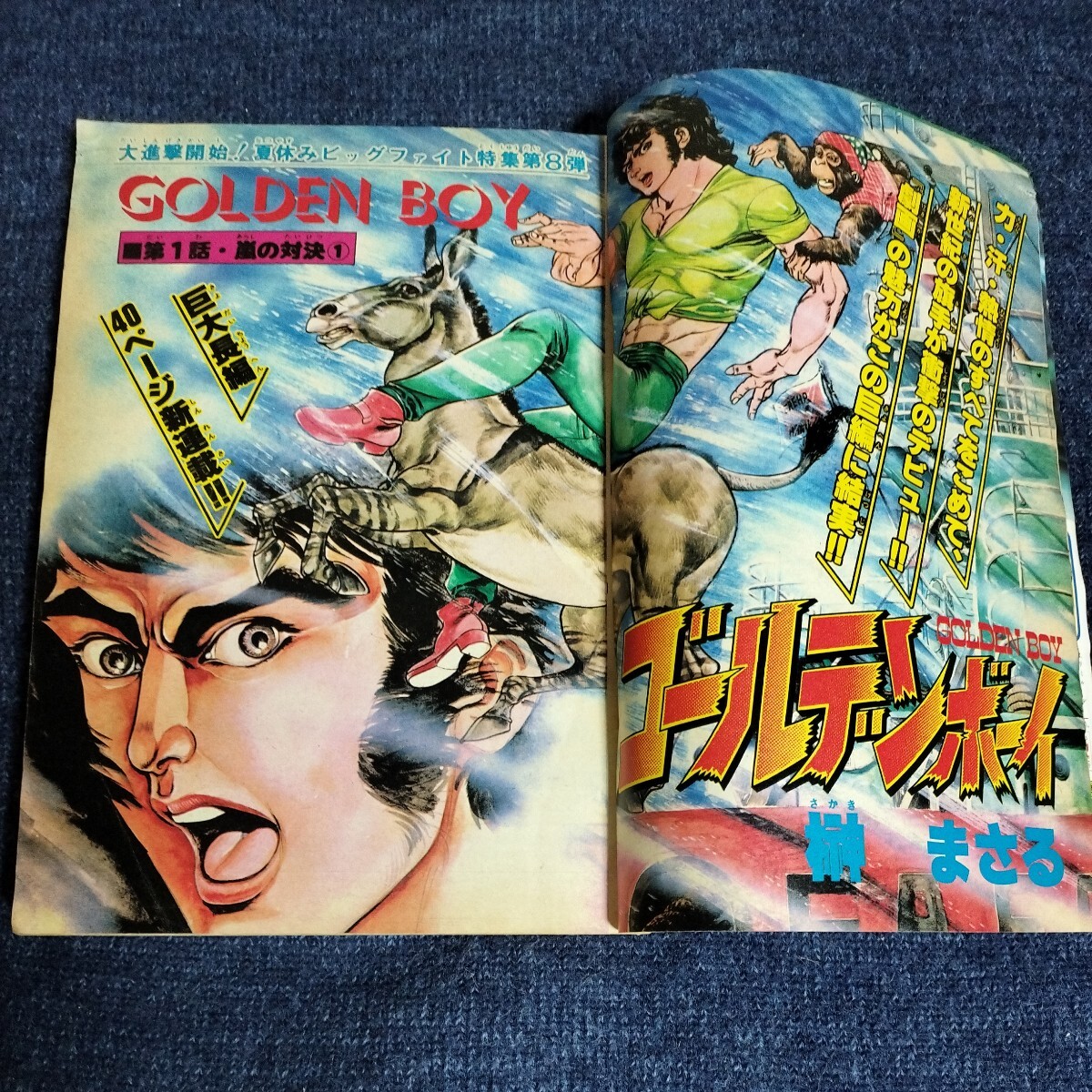 週刊少年チャンピオン　1976年9月6日号　No.37　新連載・ゴールデンボーイ/ドカベン/がきデカ/エデンの戦士/ほか_画像5