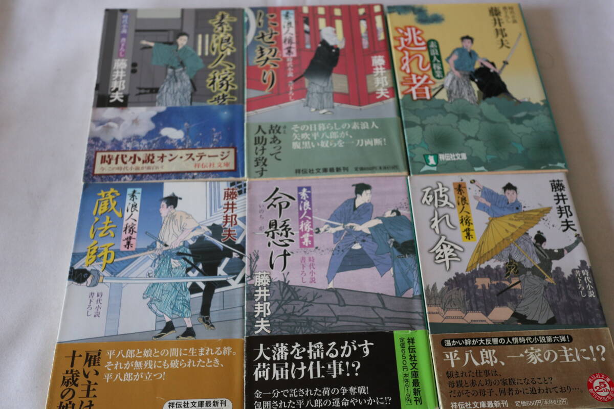 藤井邦夫　★　素浪人稼業　１～１５　１５作品　★　祥伝社文庫_画像2